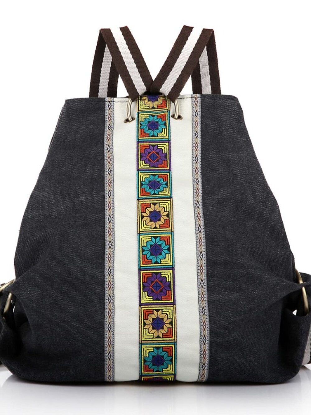 Women Canvas Backpack Daypack Casual Shoulder Bag, Vintage Heavy-duty Anti-theft